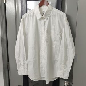 Elegant White Men's Button Down Shirt